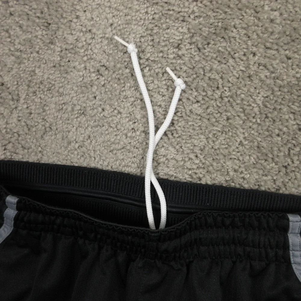 Jordan Shorts Mens Medium Black Solid Basketball Jump Man Baggy Relaxed 10
